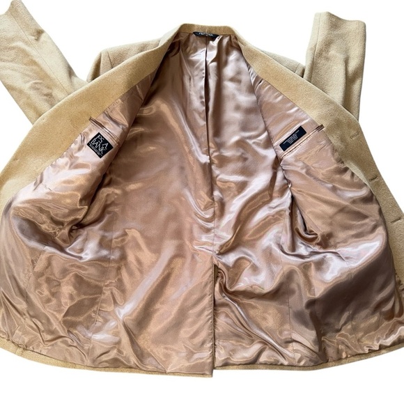 Jos A Bank Tan Mens 43L Blazer 100% Camel Hair Suit Jacket Sport Coat - Picture 4 of 7